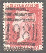 Great Britain Scott 33 Used Plate 147 - HL